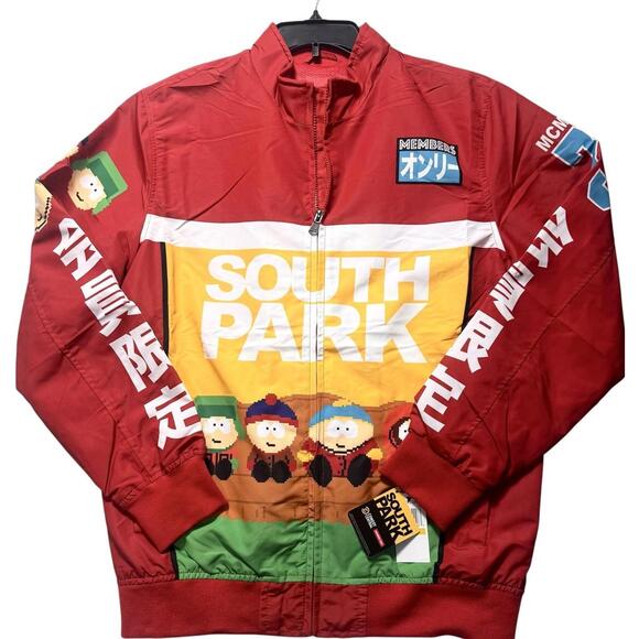 Members Only Other - Members Only South Park Jacket Graphic Cartoon Streetwear Red Size M NWT